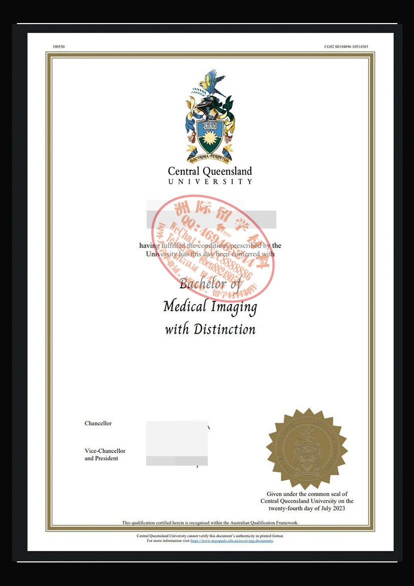 中央昆士兰大学毕业证与成绩单样本