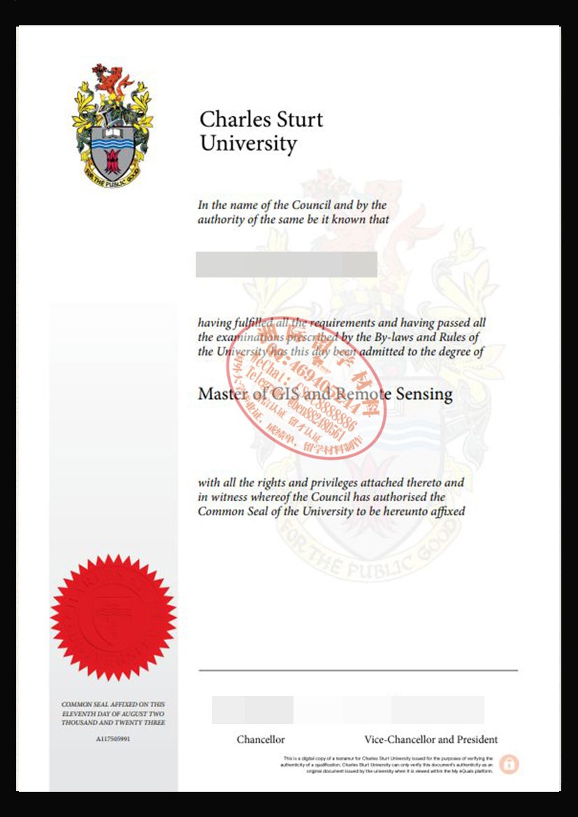 查尔斯特大学毕业证与成绩单样本