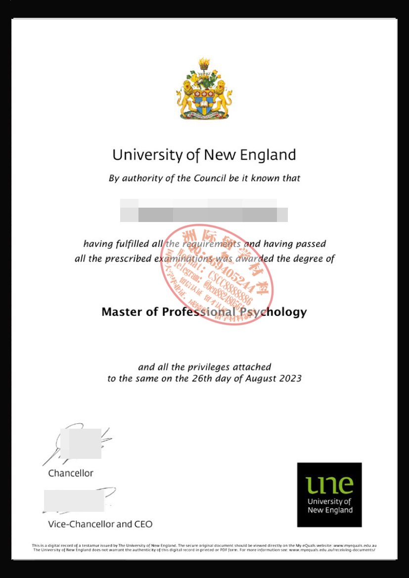 新英格兰大学毕业证与成绩单样本