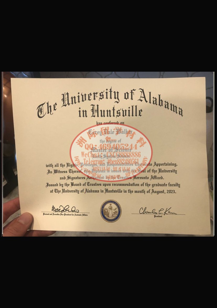 阿拉巴马大学亨茨维尔分校毕业证成绩单样本